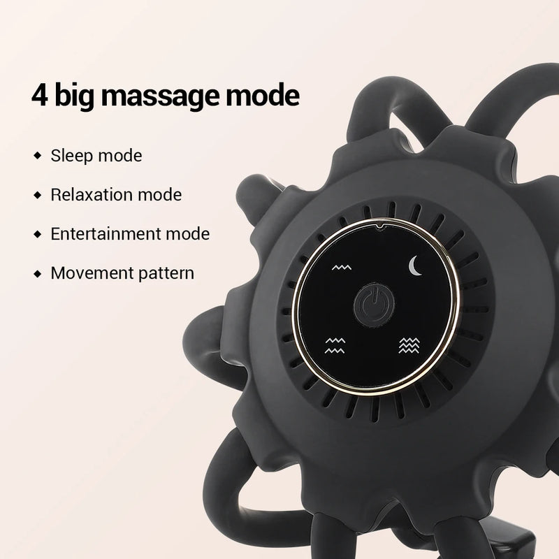 Massageador de Cabeça Polvo Bluetooth