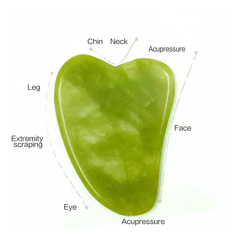 Pedra de Jade Massagem Facial